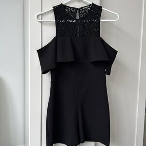 Express Black Holiday Romper